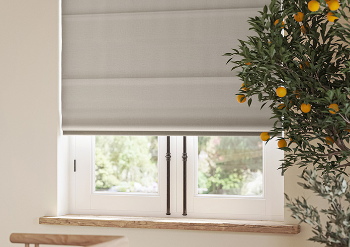 Loxley, Fibre Brown - Motorised Roman Blind - Image 5
